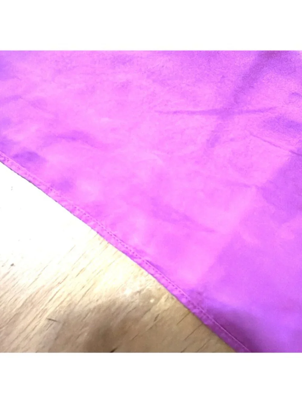 Vintage Vibrant Pink Silk Solid Rectangle Bright Boho Neck Scarf Elegant